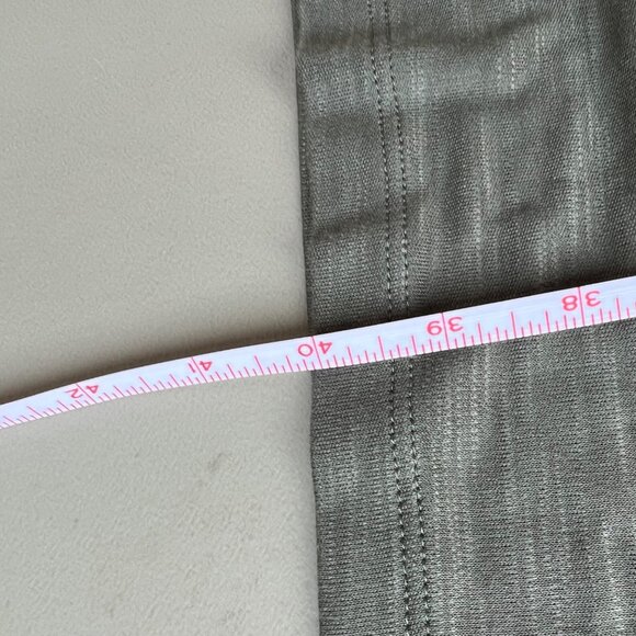 J Jill Dress Large Clover Green Rayon Blend Short Sleeve Button Back Midi Style - Picture 7 of 7